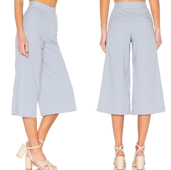 Revolve Tularosa Lola Sail Blue High Waisted Pants M - Picture 2 of 8